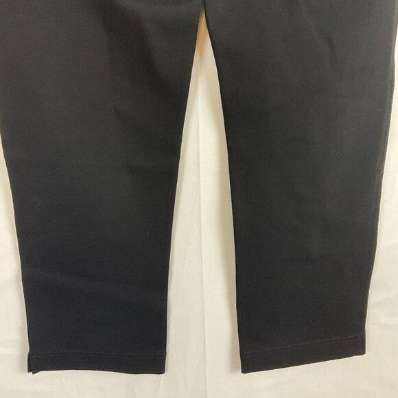 Betabrand Pants M Black Straight Leg Cropped Stretch - Picture 9 of 10